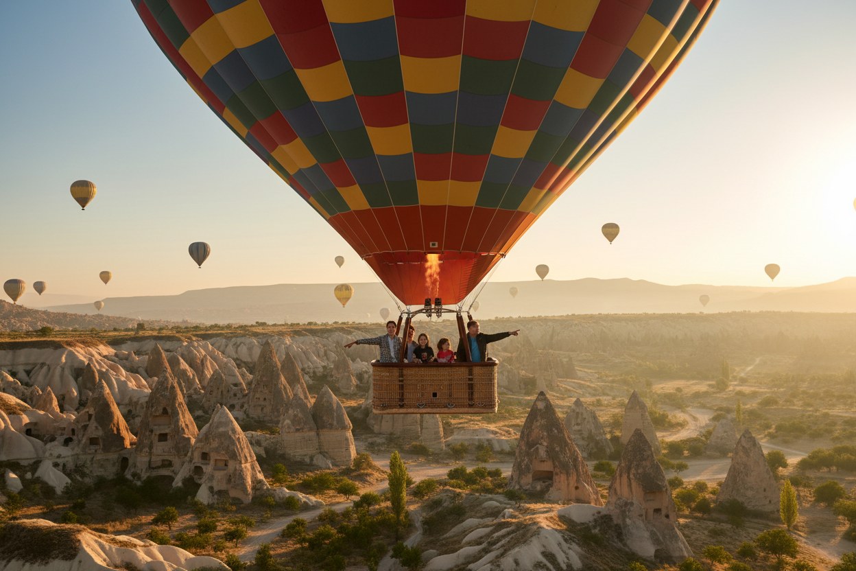 Aile balon uçuşu paketi